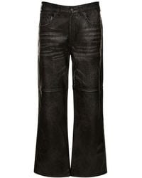 Jaded London - Pantalon en simili-cuir noir ash - Lyst