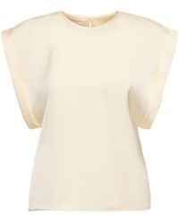 Philosophy Di Lorenzo Serafini - Satin Crewneck Top - Lyst