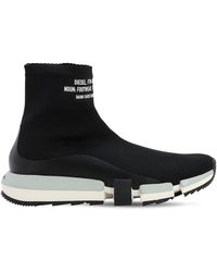 DIESEL Sockensneakers Aus Technostrick - Schwarz