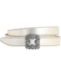 manolo blahnik belt pink