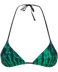 Tropic of C - Praia Printed Recycled Tech Bikini Top - Lyst
