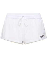 The Attico - Shorts de muselina con cintura baja - Lyst