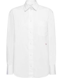 Victoria Beckham - S Oversize Cotton Poplin Shirt - Lyst