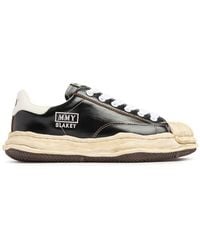 Maison Mihara Yasuhiro - Blakey Wrinkled Leather Low Top Sneakers - Lyst