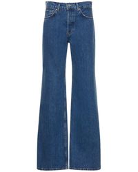Anine Bing - Jeans dritti hugh in denim di cotone - Lyst