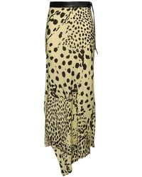 Nanushka - Langer Rock Aus Georgette "phile" - Lyst