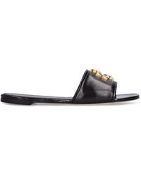 Tory Burch - 10Mm Eleanor Leather Slide Sandals - Lyst
