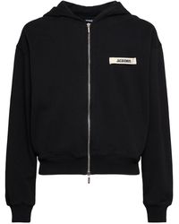 Jacquemus - Le Hoodie Zip Gros Grain, Long Sleeves, 100% Cotton, Size: Medium - Lyst