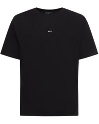 A.P.C. - Logo Cotton Jersey T-Shirt - Lyst