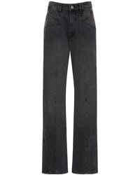 Isabel Marant - Jeans rectos de denim de algodón - Lyst