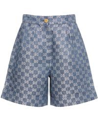 Gucci - gg Jacquard Bermuda Shorts - Lyst