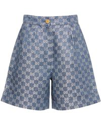 Gucci - gg Jacquard Bermuda Shorts - Lyst