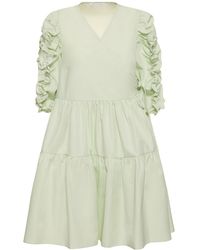 Cecilie Bahnsen - Vermont Cotton 3/4 Sleeve Mini Dress - Lyst