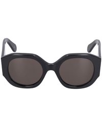 Chloé - Oversized Logo Round Acetate Sunglasses - Lyst