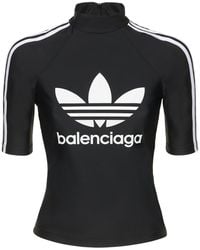 Balenciaga - Adidas Athletic S/S Spandex Top - Lyst