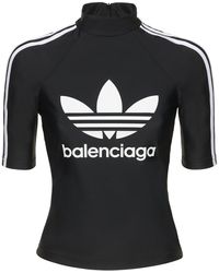 Balenciaga - Oberteil Aus Elasthan "adidas Athletic" - Lyst