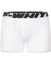 Off-White c/o Virgil Abloh Baumwolle 3er-packung Unterhosen Aus Stretch-baumwolle in Weiß für Herren Herren Bekleidung Unterwäsche Boxershorts und Slips 