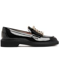 Roger Vivier - Viv' Rangers Patent Leather Loafers - Lyst