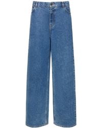 Philosophy Di Lorenzo Serafini - Low Rise Cotton Denim Wide Jeans - Lyst