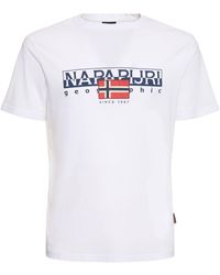 Napapijri - T-shirt Aus Baumwolle "s-aylmer - Lyst