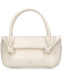 Jil Sander - Small Knot Leather Top Handle Bag - Lyst