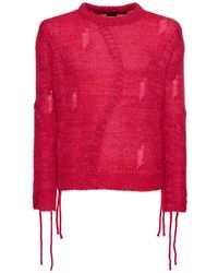 ANDERSSON BELL - Colbine Mohair Blend Crewneck Sweater - Lyst