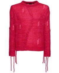 ANDERSSON BELL - Maglia girocollo colbine in misto mohair - Lyst