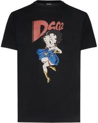DSquared² - T-Shirt mit Betty-Boop-Print - Lyst