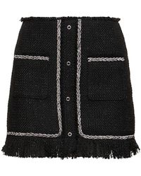 GIUSEPPE DI MORABITO - Embellished Bouclé Mini Skirt - Lyst