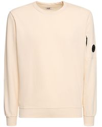 C.P. Company - Leichtes Sweatshirt Aus Baumwollfleece - Lyst