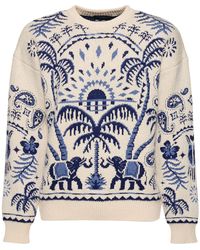 Alanui - Lush Nature Cotton Blend Knit Sweater - Lyst