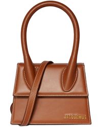 Jacquemus - Le Chiquito Moyen Leather Top Handle Bag - Lyst