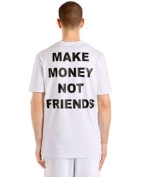 Logo Printed Cotton Jersey T Shirt - 