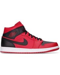 Nike Air 1 Mid Reverse Bred Sneakers - Rot