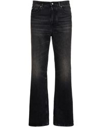 Ferragamo - Stonewashed Cotton Denim Jeans - Lyst