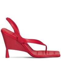 Damen Schuhe Absätze Sandaletten Gummierte Schnürsandalen rosie 20 in Weiß GIA X RHW Leder 115mm Hohe 