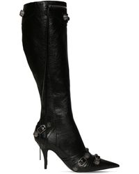 Balenciaga - Cagole 90Mm Leather Boots - Lyst