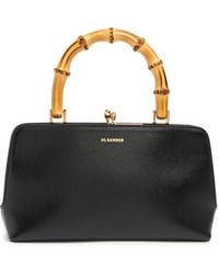 Jil Sander - Bolso de mano mini goji de piel - Lyst