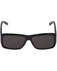 Saint Laurent Eckige Sonnenbrille Aus Acetat "sl 366" - Schwarz
