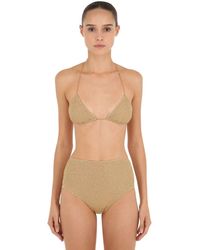 Oséree Bikini En Lurex Et Lycra Taille Haute - Métallisé