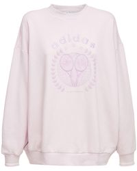 adidas originals oversized sweatshirt in dusky pink