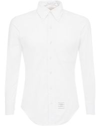 Thom Browne - Grosgrain Cotton Oxford Shirt - Lyst
