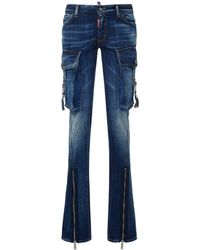 DSquared² - Cargo-jeans Mit Tiefer Taille "trumpet" - Lyst