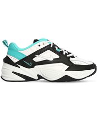 nike m2k tekno leather and neoprene sneakers