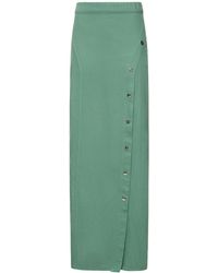 CANNARI CONCEPT - Summer Washed Cotton Twill Long Skirt - Lyst