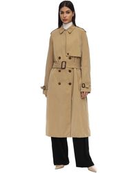 The Row Triana Waterproof Canvas Trench Coat - Natural