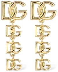 Dolce & Gabbana - Hängeohrringe Mit Dg - Lyst