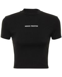 Heron Preston T-shirt Mit Baumwolllogo "" - Schwarz