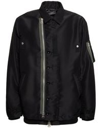 Sacai - Jacke Aus Nylontwill - Lyst