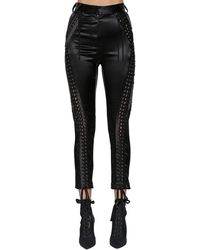 Dolce & Gabbana Pantaloni In Raso Stretch - Nero